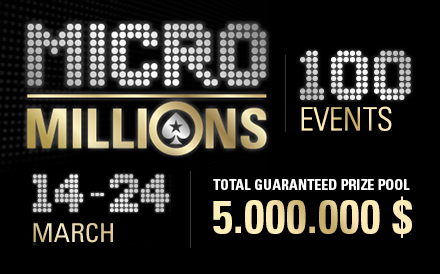 PokerStars Micromillions is Underway, 5 Million Combined Guaranteed Prize Pool!